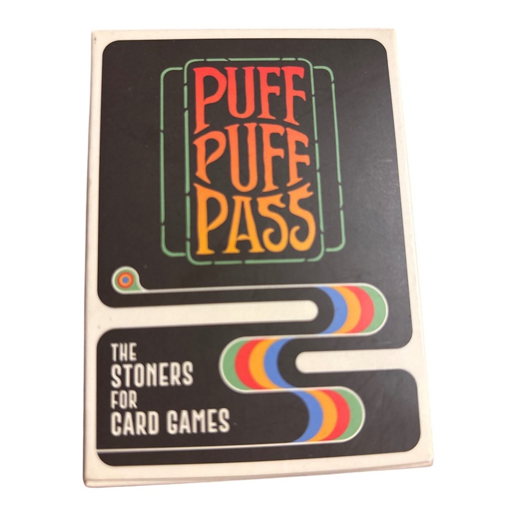 Puff Puff Pass The Stoners For Card Games Adult Party Game Retro Design - New